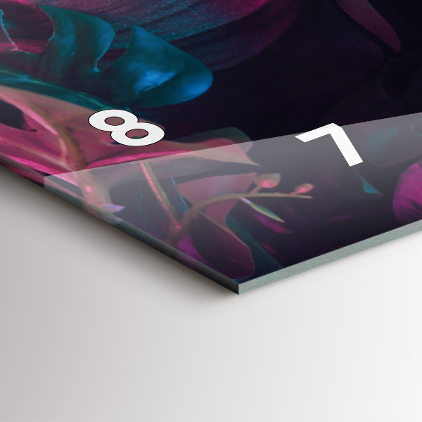 Orologio rettangolare Fiori esotici