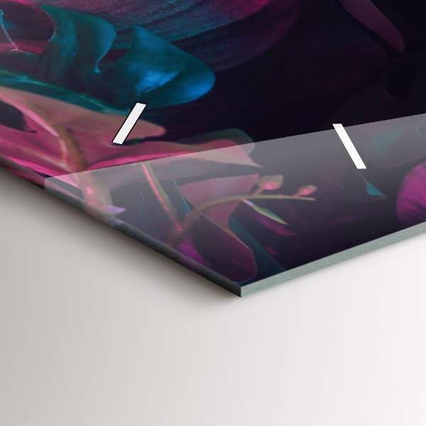 Orologio rettangolare Fiori esotici