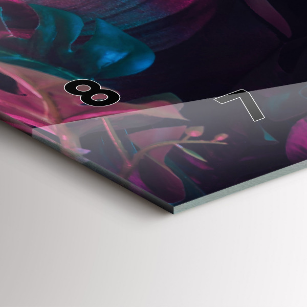 Orologio rettangolare Fiori esotici