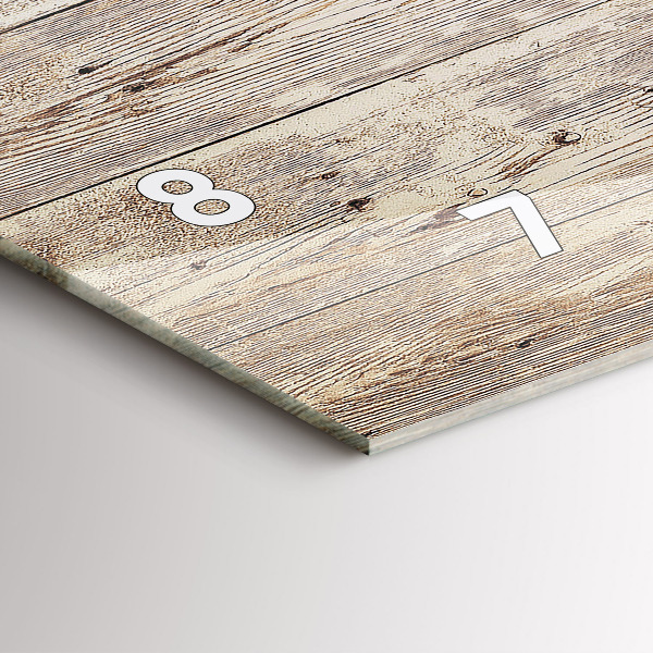 Orologio rettangolare Pannelli in legno