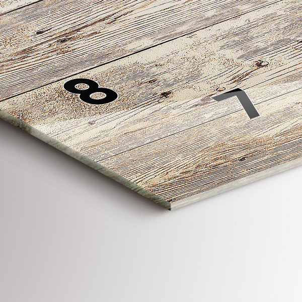 Orologio rettangolare Pannelli in legno