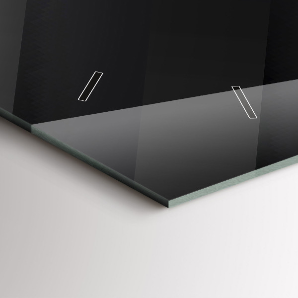 Orologio rettangolare Modello di parete scura