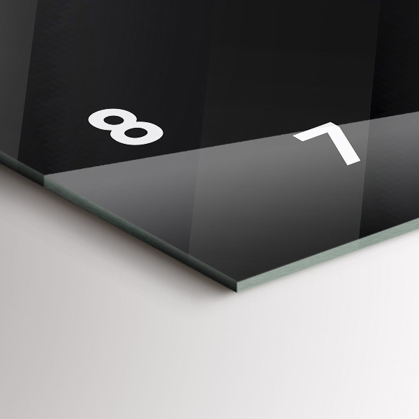 Orologio rettangolare Modello di parete scura