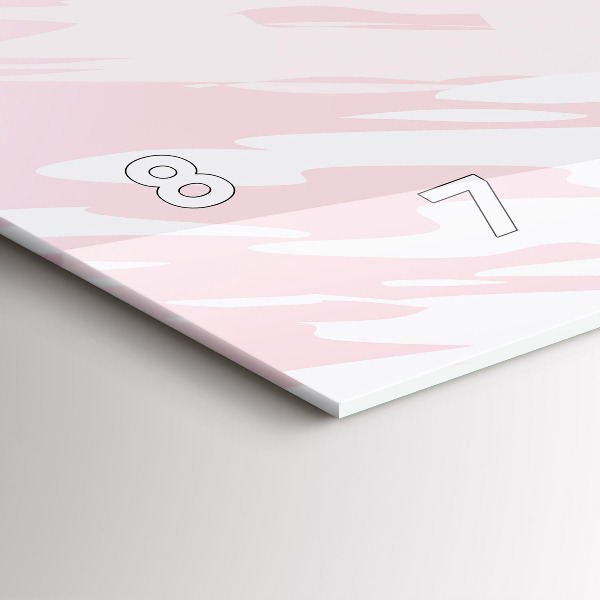 Orologio rettangolare Astrazione pastello