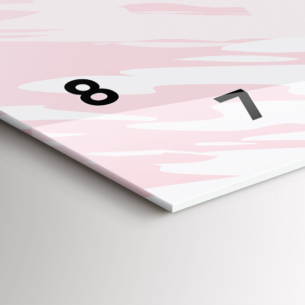 Orologio rettangolare Astrazione pastello