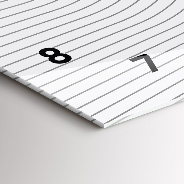 Orologio rettangolare Linee di astrazione