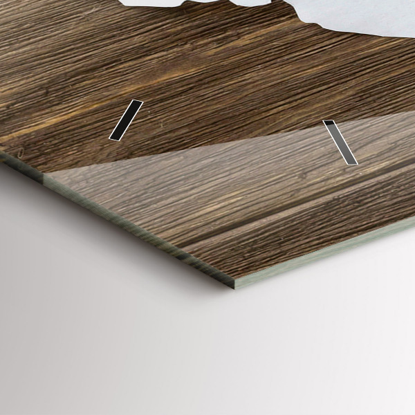 Orologio rettangolare Mappa del mondo su tavole