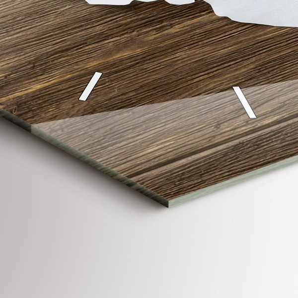 Orologio rettangolare Mappa del mondo su tavole