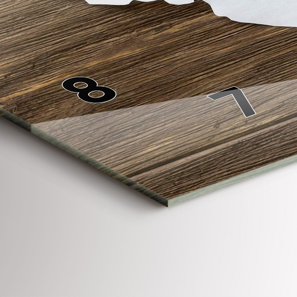 Orologio rettangolare Mappa del mondo su tavole