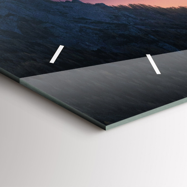 Orologio rettangolare Vette di montagna Paesaggio