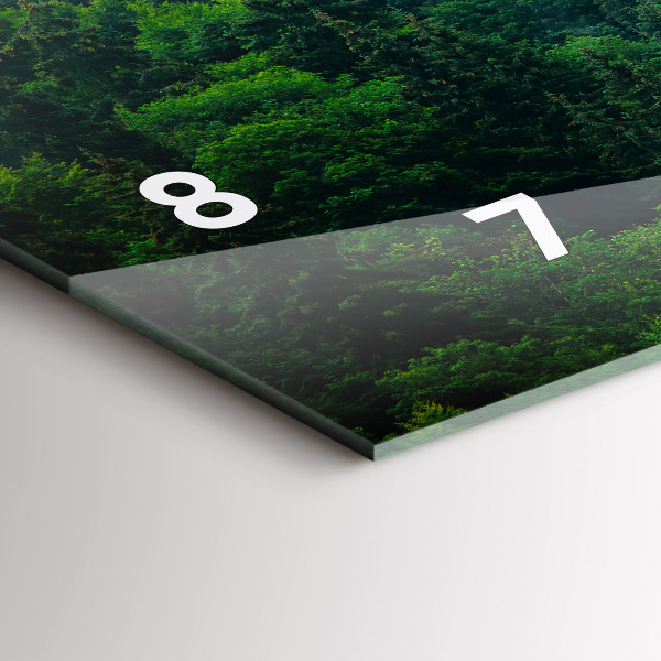 Orologio rettangolare Foresta nebbiosa