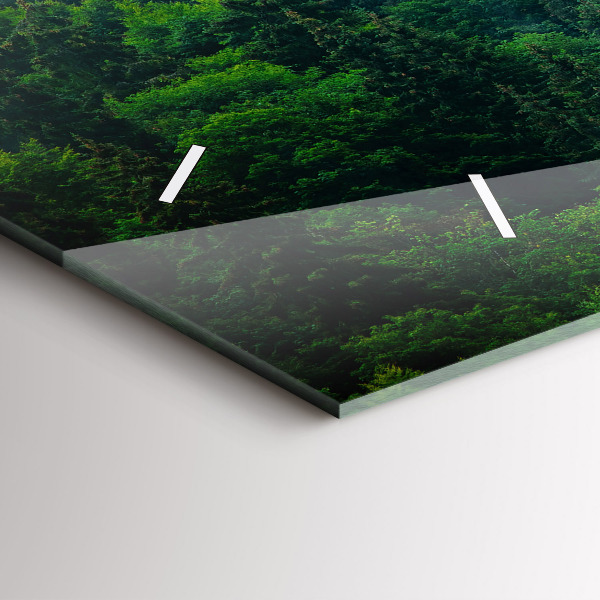 Orologio rettangolare Foresta nebbiosa