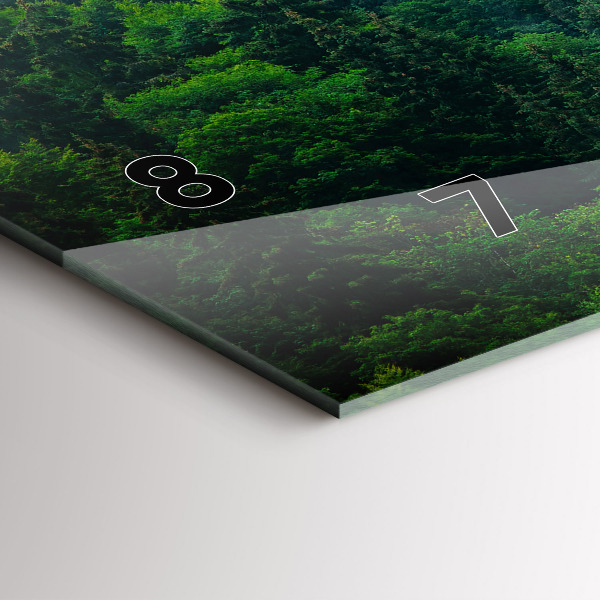 Orologio rettangolare Foresta nebbiosa