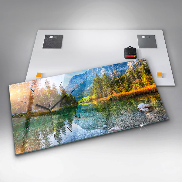 Orologio rettangolare Paesaggio delle montagne del fiume