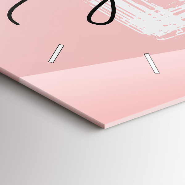 Orologio rettangolare La scritta Ama te stesso