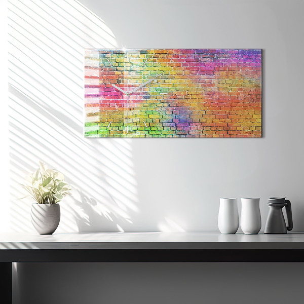 Orologio rettangolare Muro dipinto