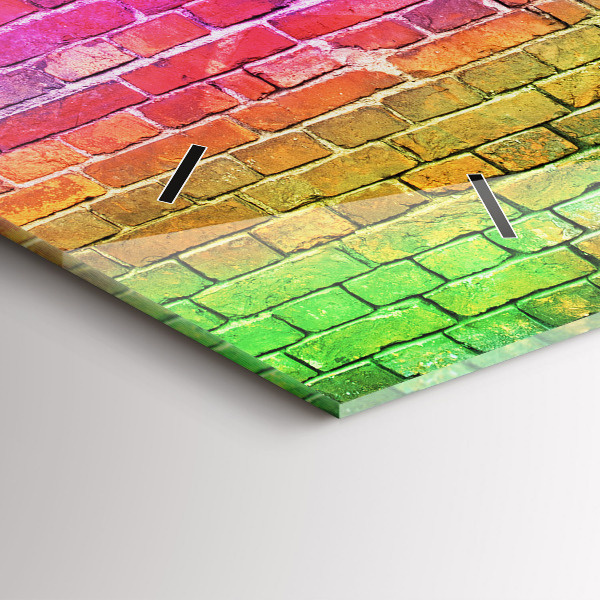 Orologio rettangolare Muro dipinto