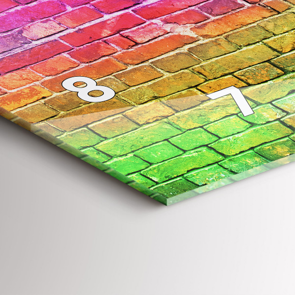 Orologio rettangolare Muro dipinto