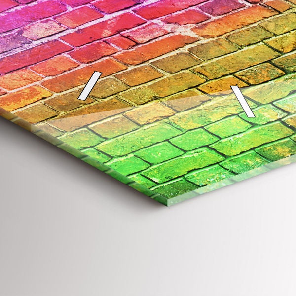 Orologio rettangolare Muro dipinto