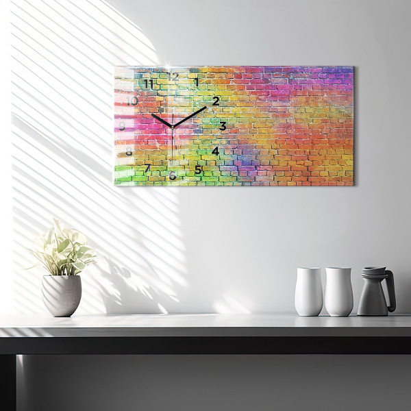 Orologio rettangolare Muro dipinto