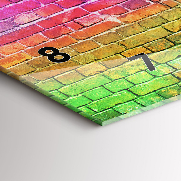 Orologio rettangolare Muro dipinto