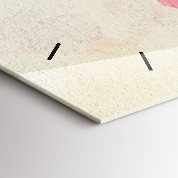 Orologio rettangolare Mappa del mondo ad acquerello