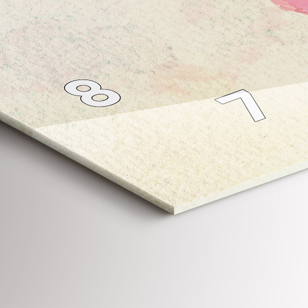 Orologio rettangolare Mappa del mondo ad acquerello