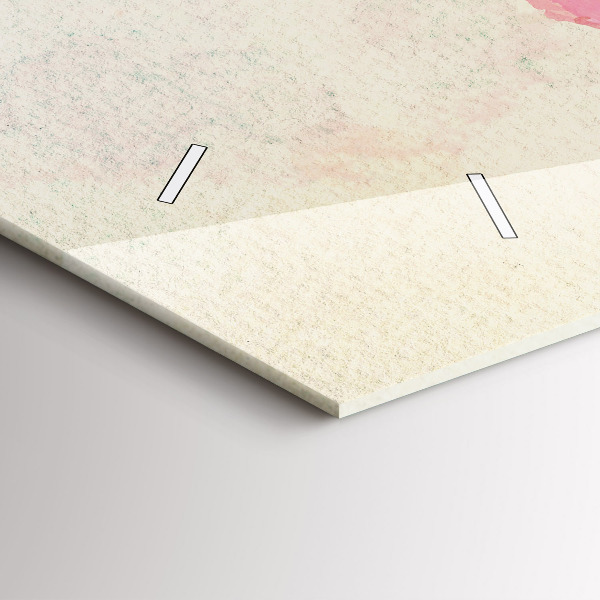 Orologio rettangolare Mappa del mondo ad acquerello