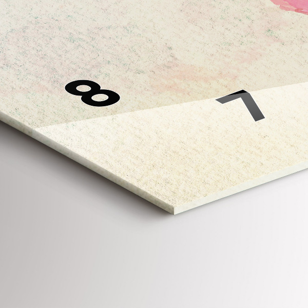 Orologio rettangolare Mappa del mondo ad acquerello