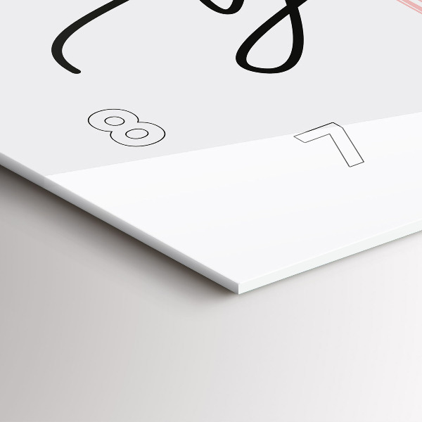 Orologio rettangolare La scritta Sii te stesso