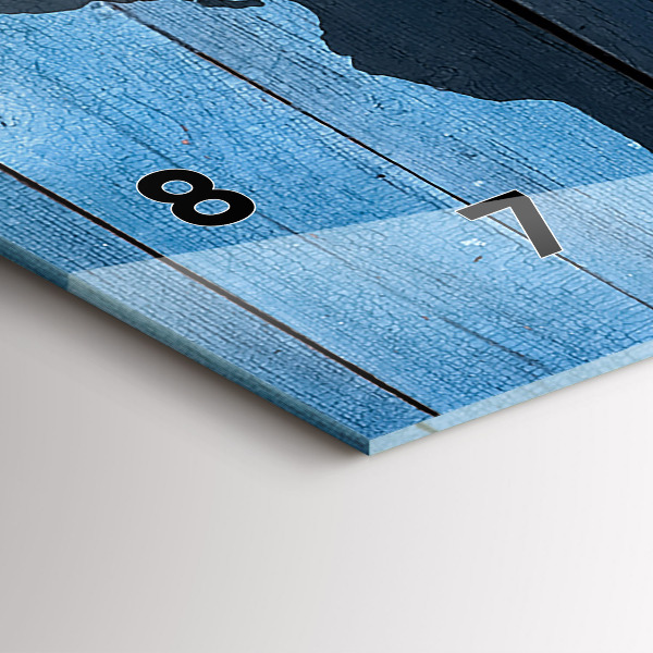 Orologio rettangolare Mappa del mondo del tabellone