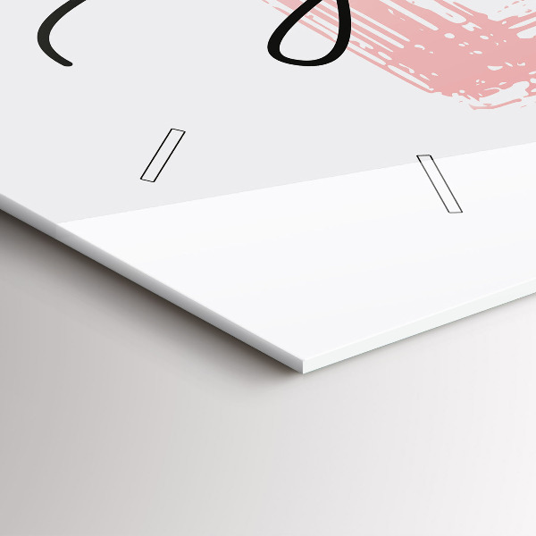 Orologio rettangolare Ama te stesso iscrizione