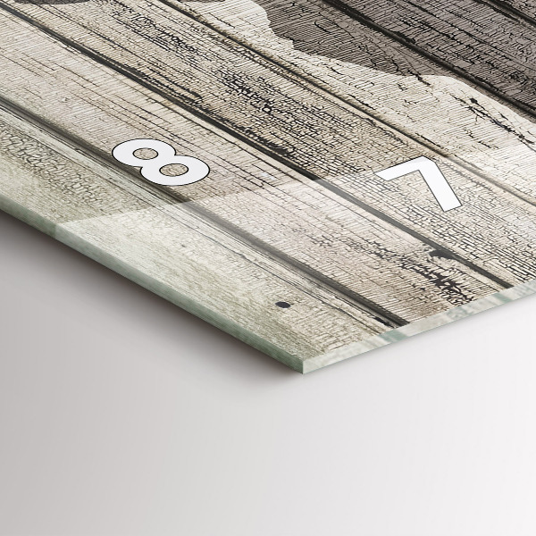 Orologio rettangolare Tavole della mappa del mondo