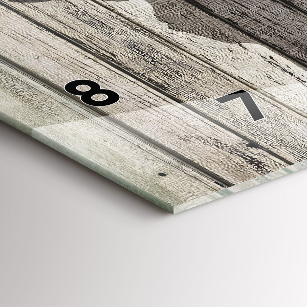 Orologio rettangolare Tavole della mappa del mondo