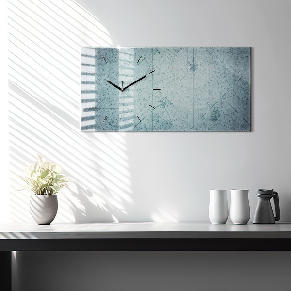 Orologio rettangolare Mappa d'epoca