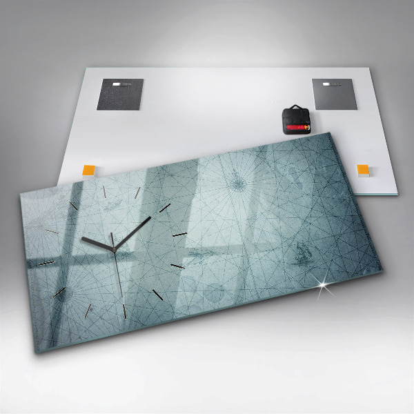 Orologio rettangolare Mappa d'epoca