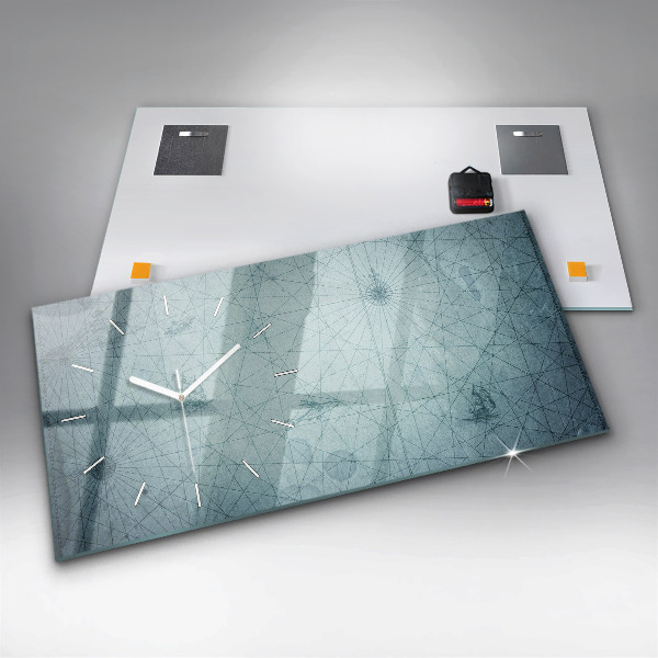 Orologio rettangolare Mappa d'epoca