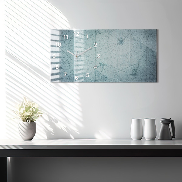 Orologio rettangolare Mappa d'epoca