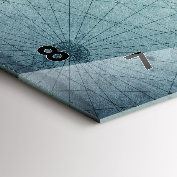 Orologio rettangolare Mappa d'epoca