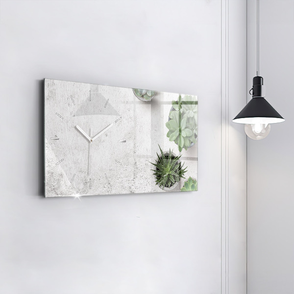Orologio rettangolare Piante ornamentali