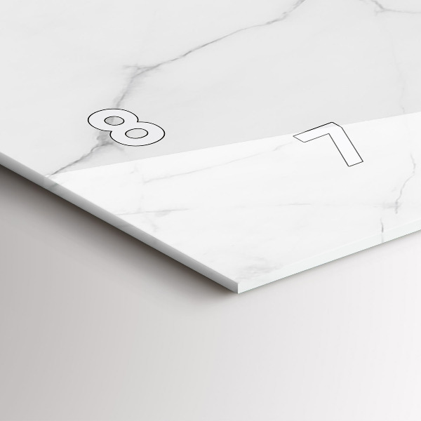 Orologio rettangolare Marmo decorativo