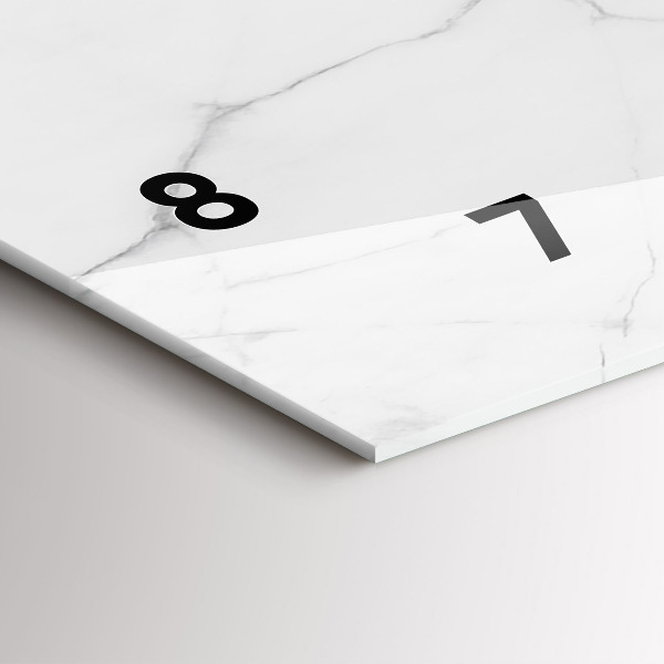 Orologio rettangolare Marmo decorativo