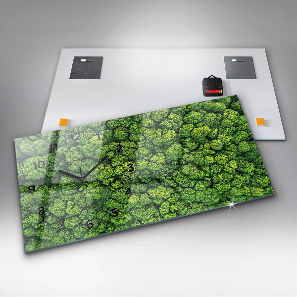 Orologio rettangolare La foresta vista dall'alto