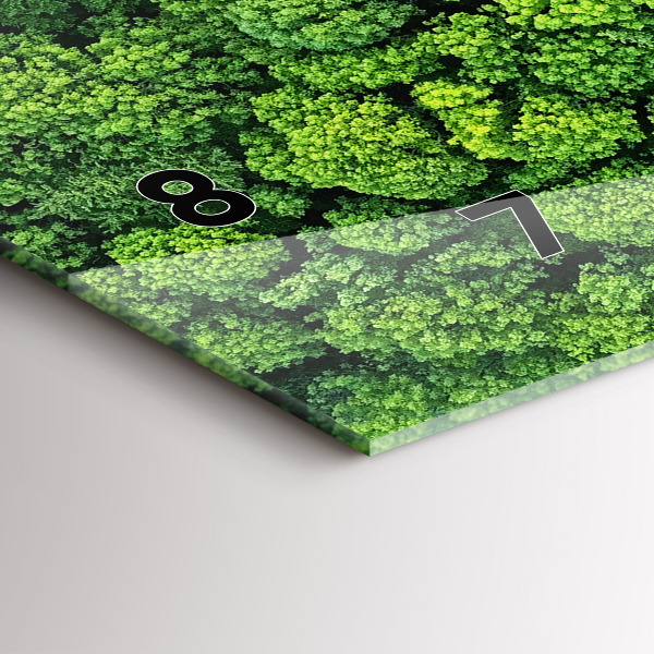 Orologio rettangolare La foresta vista dall'alto