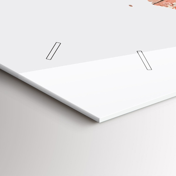 Orologio rettangolare Vecchia mappa in mattoni