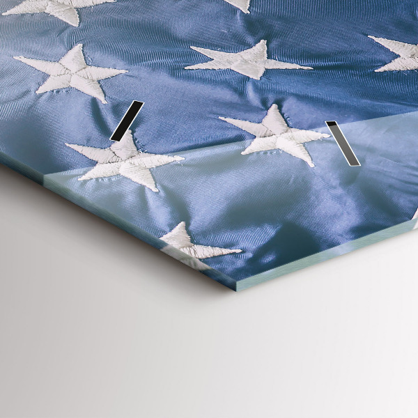 Orologio rettangolare bandiera americana