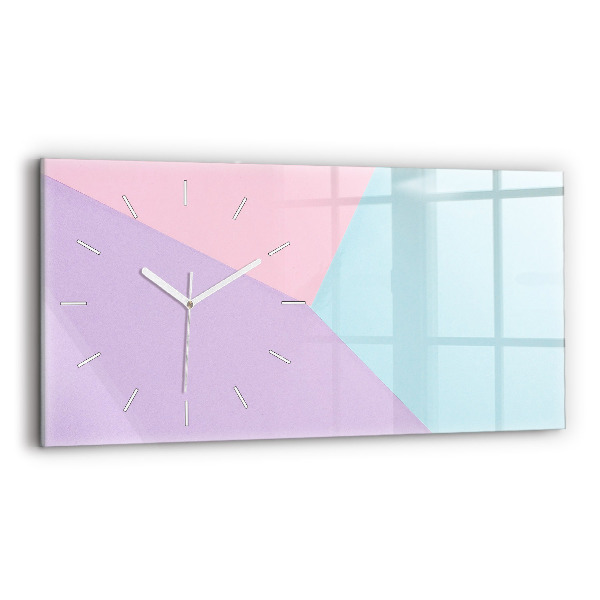 Orologio rettangolare Motivo pastello