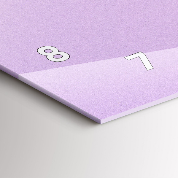 Orologio rettangolare Motivo pastello