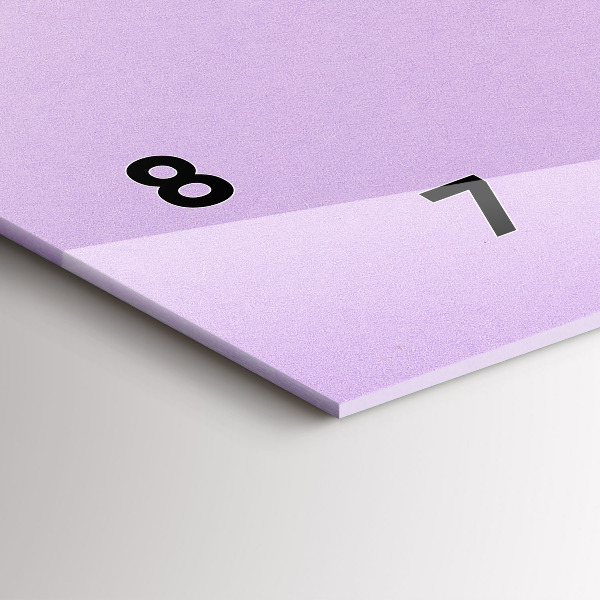 Orologio rettangolare Motivo pastello