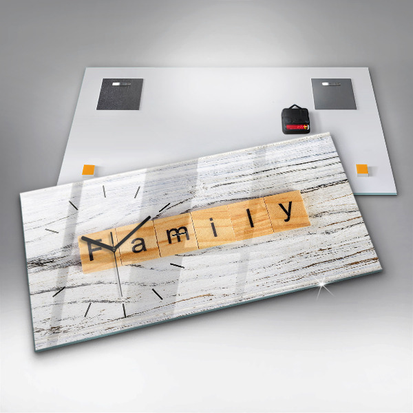 Orologio rettangolare Famiglia